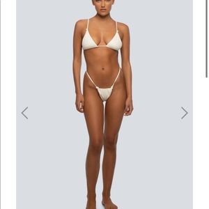 LaHANA triangle swimsuit- pearl ivory